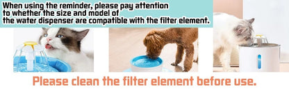 Fresh clean water result using pet fountain carbon filter
