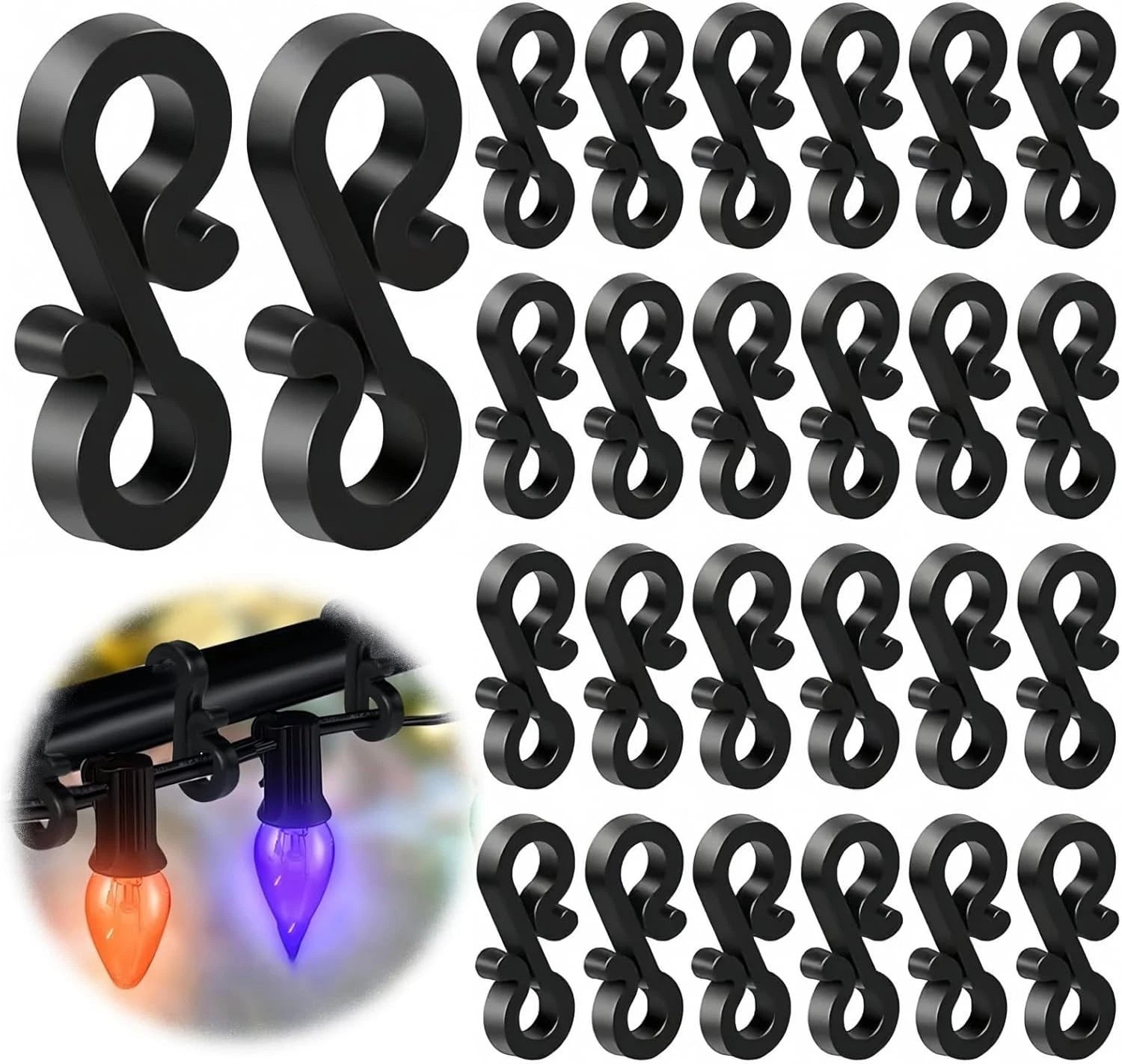 Christmas light gutter hooks used for outdoor decoration installation
