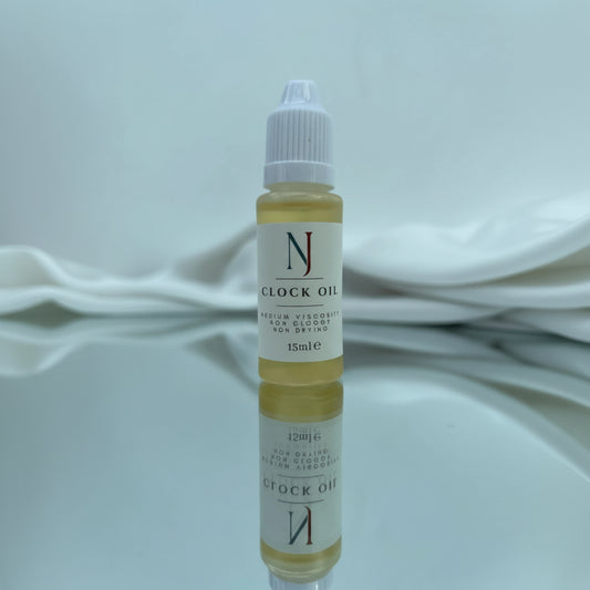 Clock oil lubricant with precision tip for accurate application