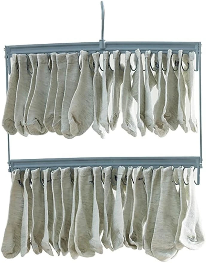 Closet space saver hanger designed as trouser rack organizer
