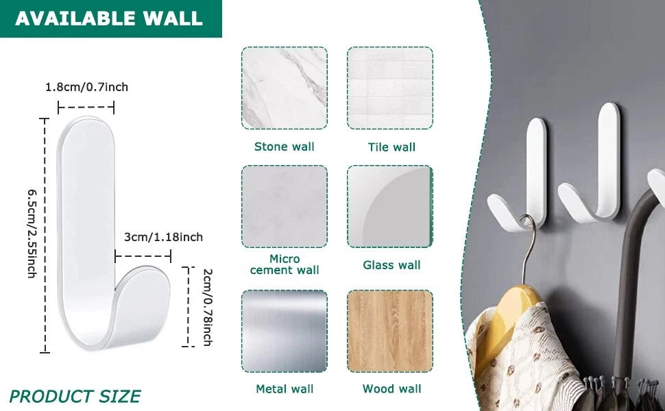 Closet wall hooks organizer helping save space and reduce clutter