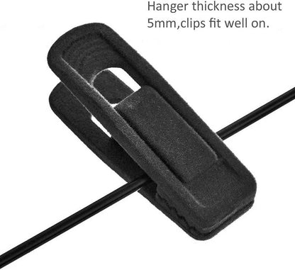 Clothes clip hanger used for holding trousers securely