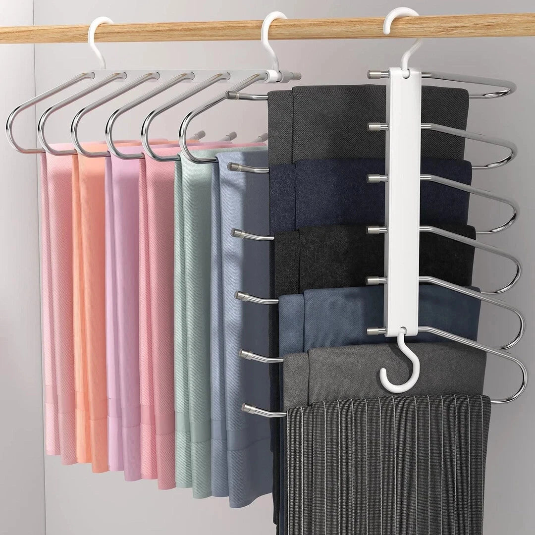 Clothes organizer multi tier hanger for neat wardrobe storage UK
