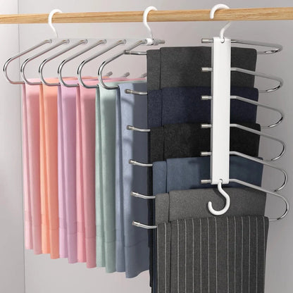 Clothes organizer multi tier hanger for neat wardrobe storage UK