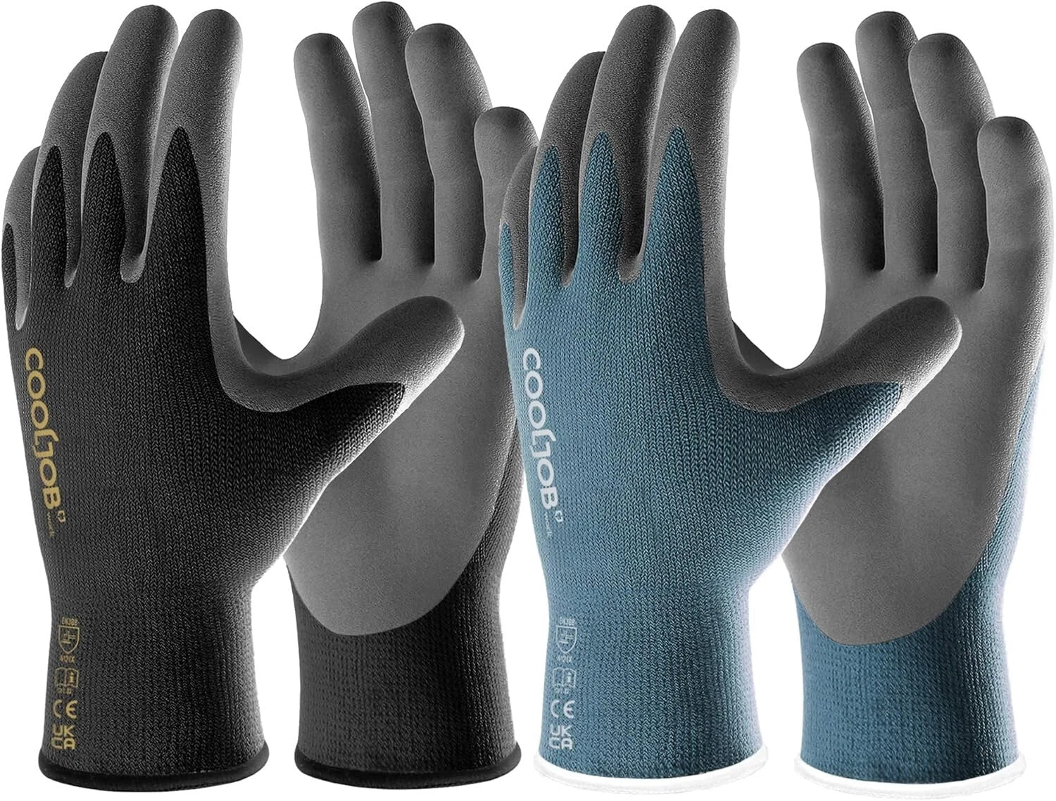 Heavy duty construction work gloves used on building site