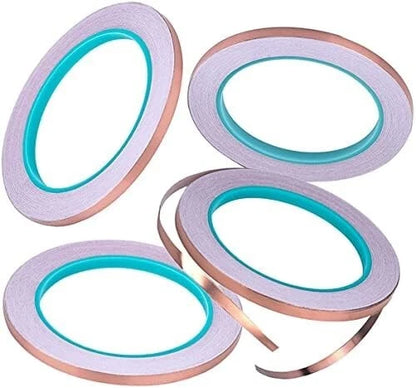 Outdoor use of copper slug repellent tape protecting plants
