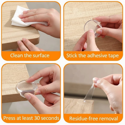 Applying adhesive to corner protector for installation