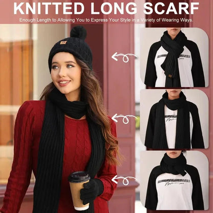 Cozy winter gift set showing all included items