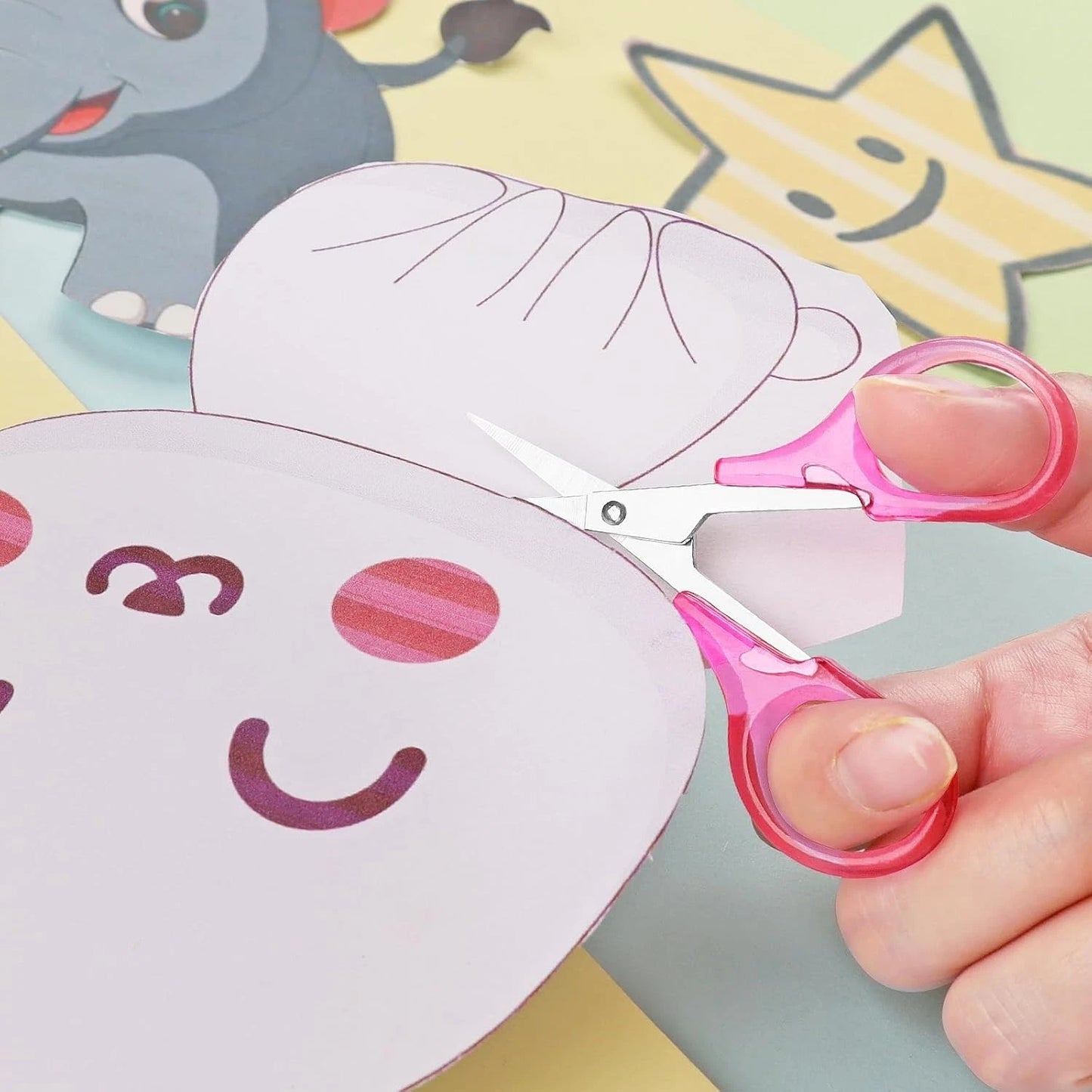 Craft scissors used for DIY project cutting