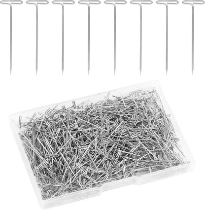 Craft T pins used in macrame and wig modelling projects