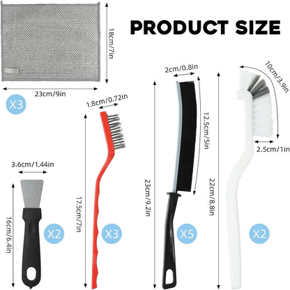 Crevice cleaning brush set for household gap cleaning