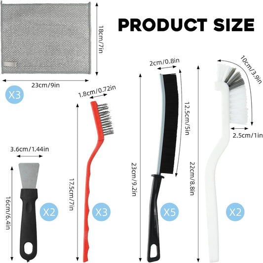 Crevice cleaning brush set for household gap cleaning