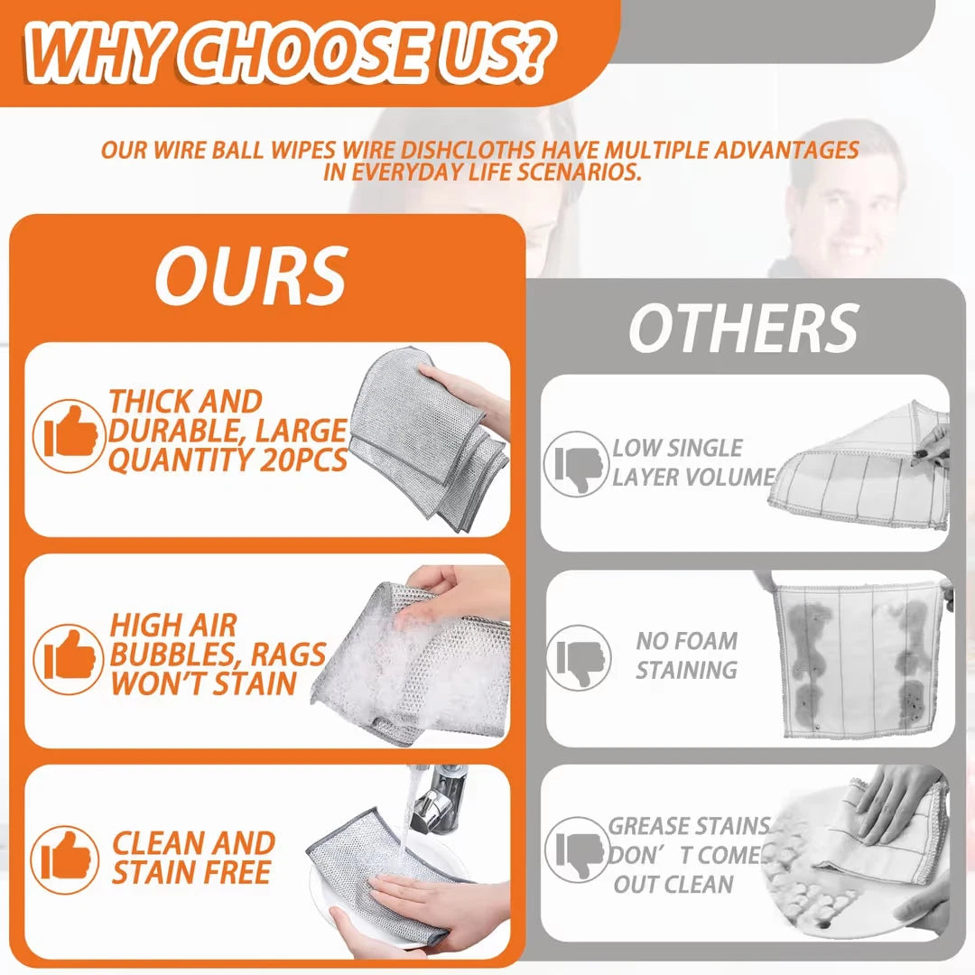 Dishcloth packaging display included for UK buyers