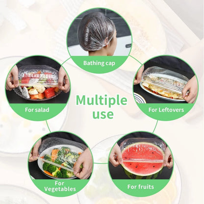 Disposable food cover bags elastic wrap used for bowl and plate protection