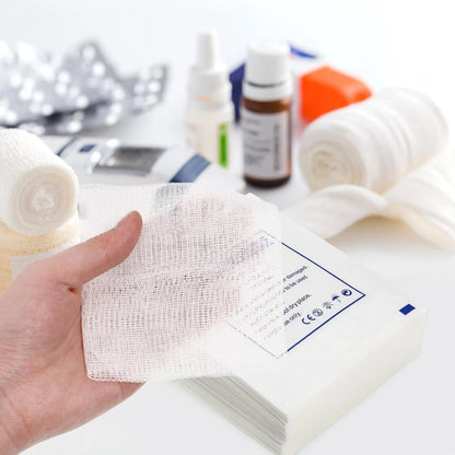 Disposable swabs used in first aid kit