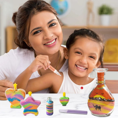 DIY craft sand decoration use for school and home projects
