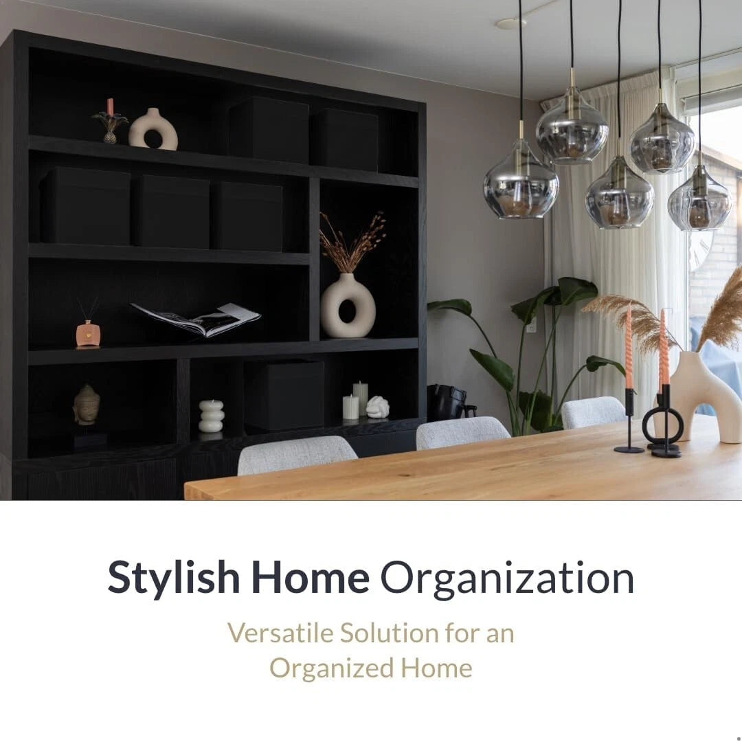 DIY cube storage boxes arranged in stackable design for home