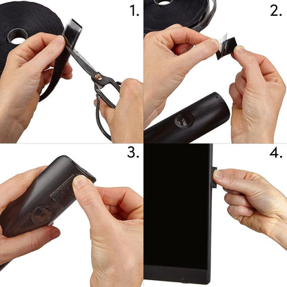 DIY fastening strip used for cable and home organization
