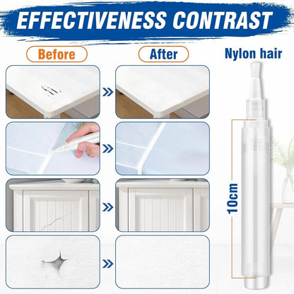 DIY paint repair pen used for surface correction work