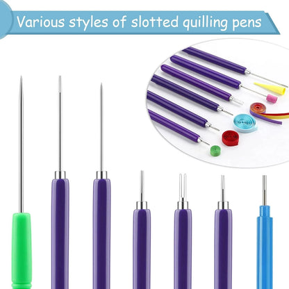DIY paper curling tools kit with needle tool
