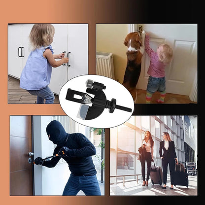 Close up door security lock hardware strong build quality