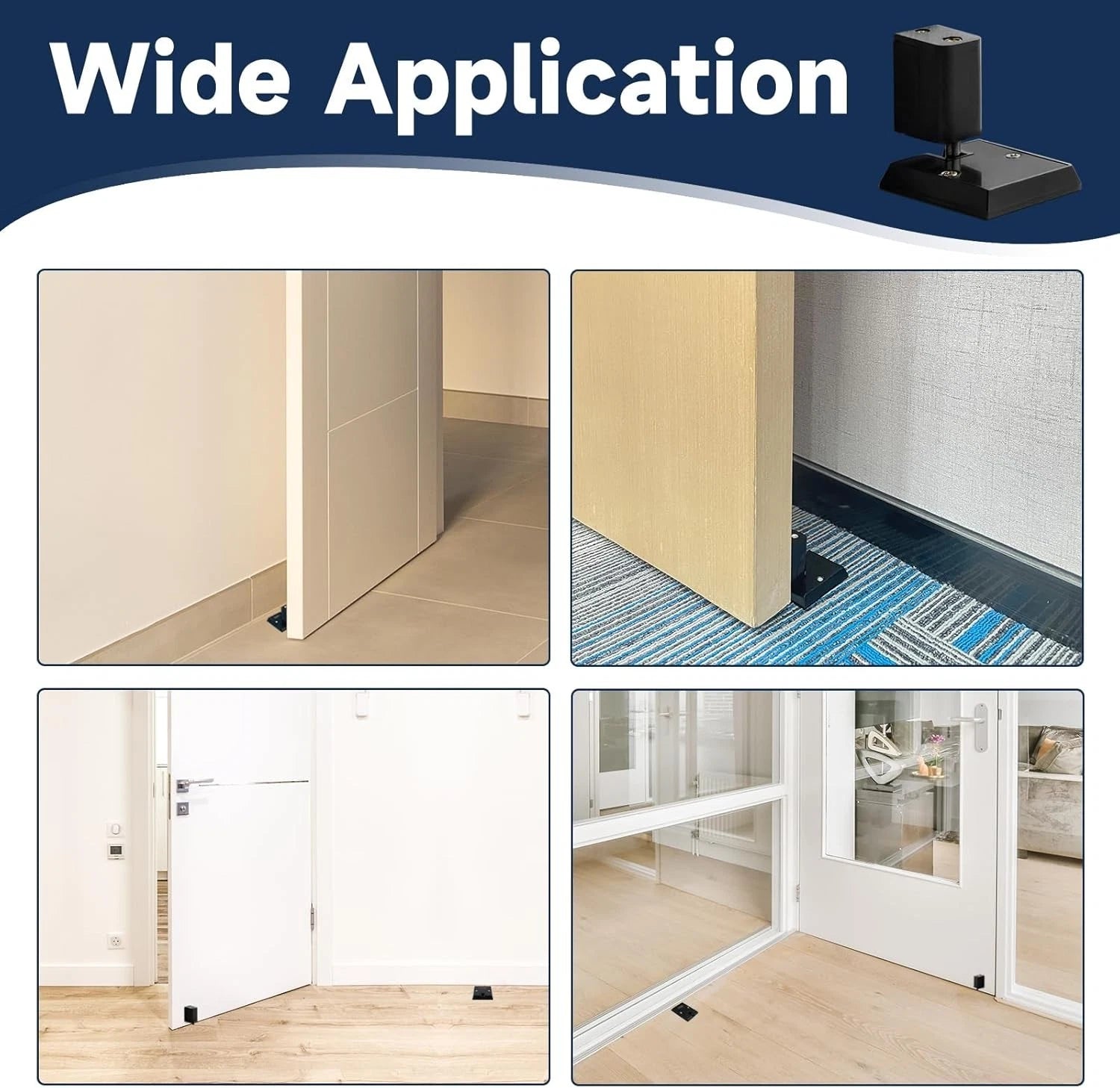 Heavy duty door stopper with packaging display included