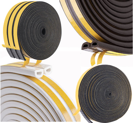 Foam door and window seal strip for draught protection