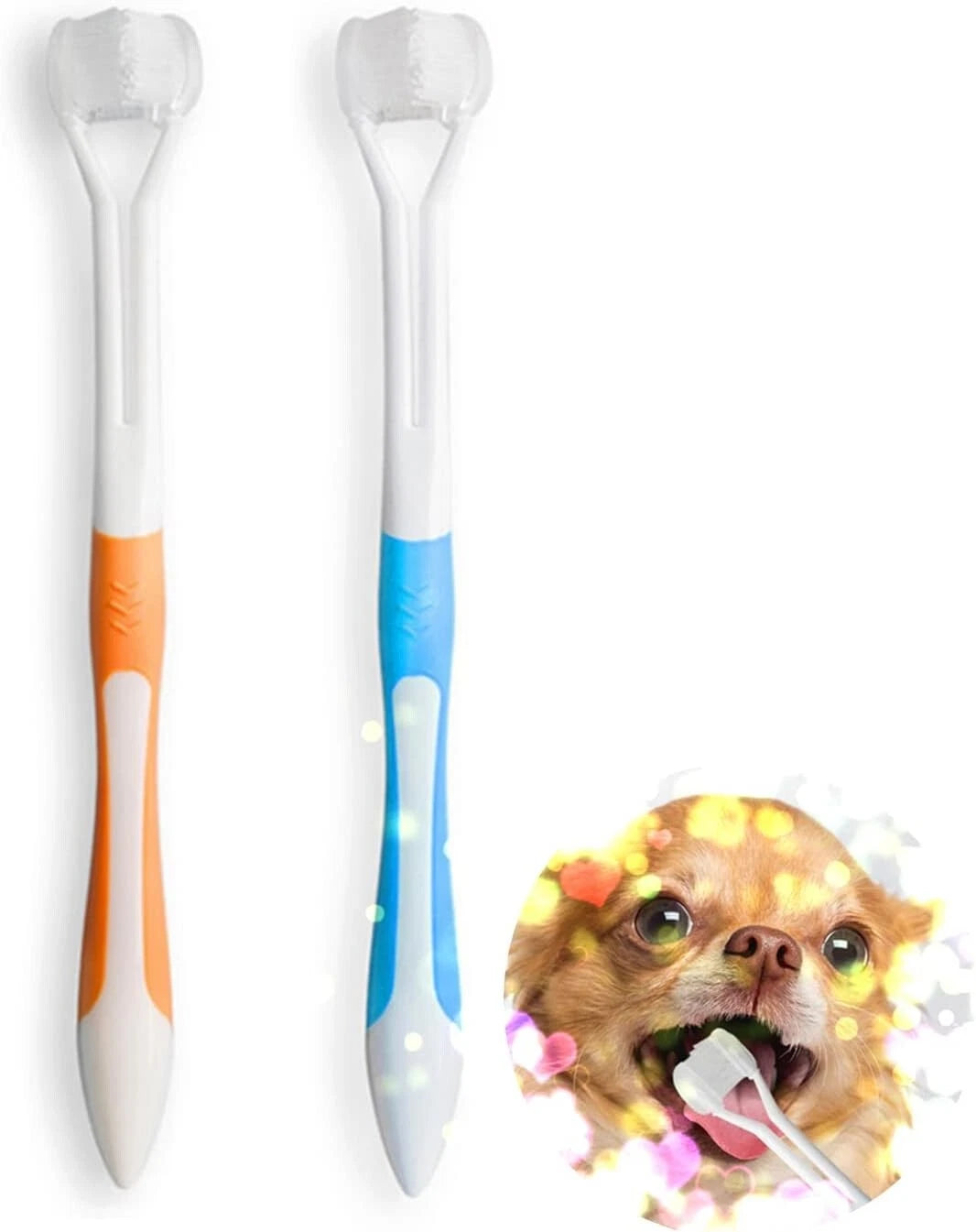 Double ended tooth tartar cleaner tool for dogs