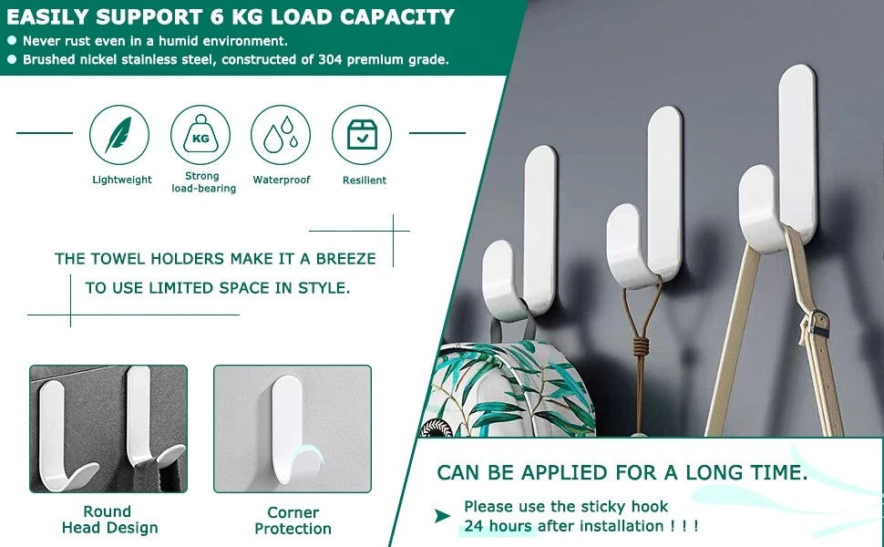 Double hook door hanger used for clothes and accessories storage