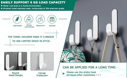 Double hook door hanger used for clothes and accessories storage