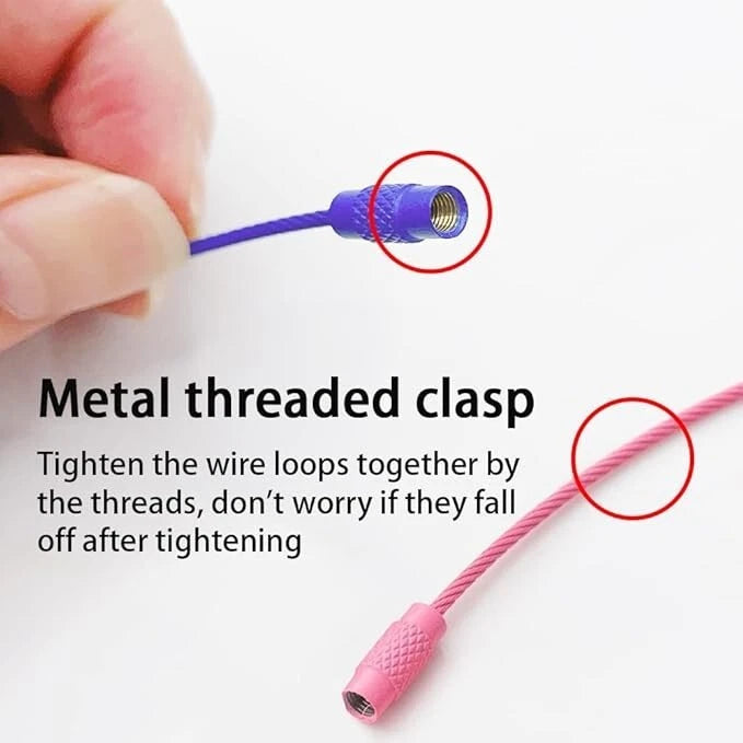 Durable keychain cable used for outdoor and travel use
