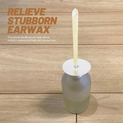 Ear candle protector set with packaging display included