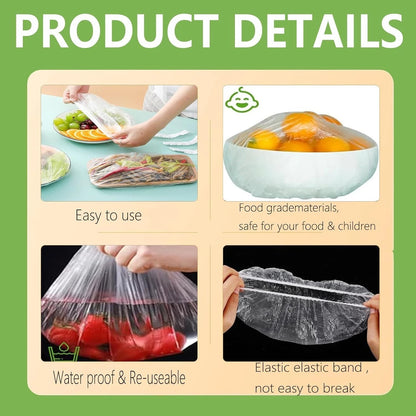 Elastic bowl and plate cover bags used for kitchen food storage