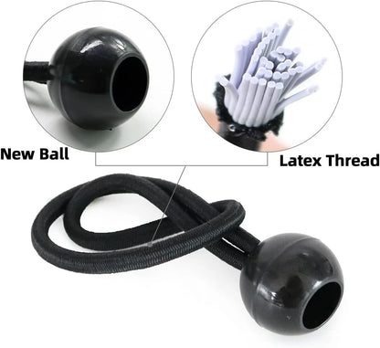 Elastic shock cord set with multiple bungee loop ties