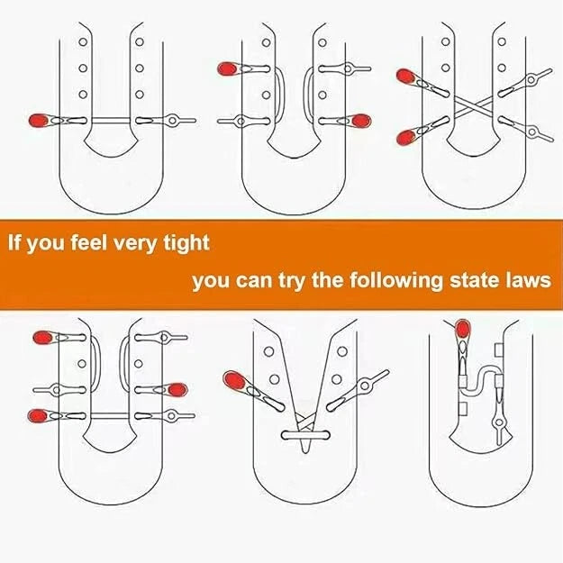 Elastic shoe laces used for convenient slip-on footwear
