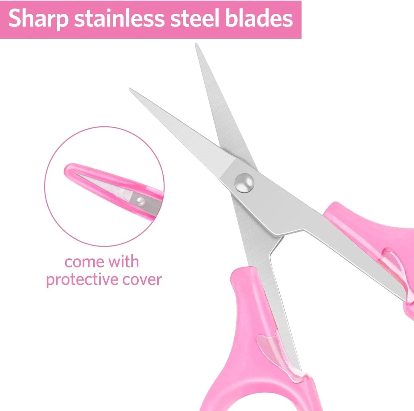 Embroidery scissors close detail sharp blades