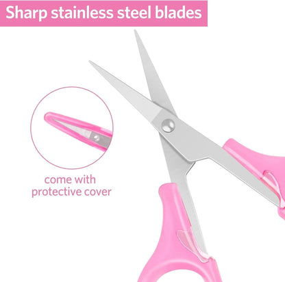 Embroidery scissors close detail sharp blades