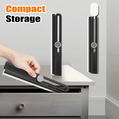 Ergonomic handle design of window squeegee cleaning tool