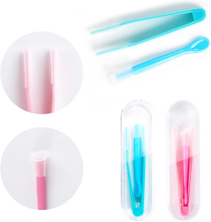 Eye care lens remover applicator set for clean handling