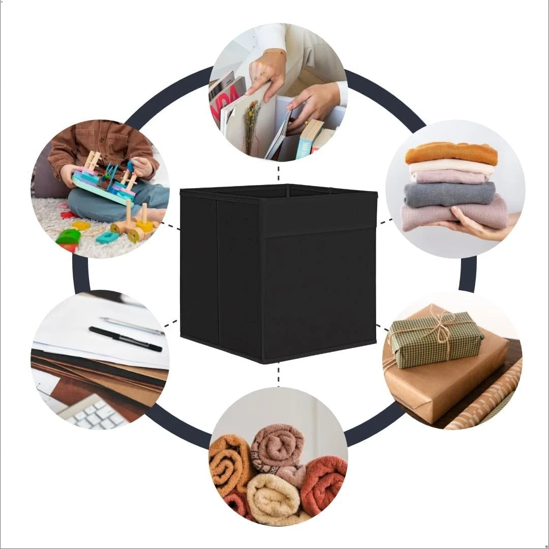 Fabric storage box used for clothes toys and household items