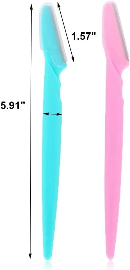 Facial razor trimmer used for precise eyebrow shaping