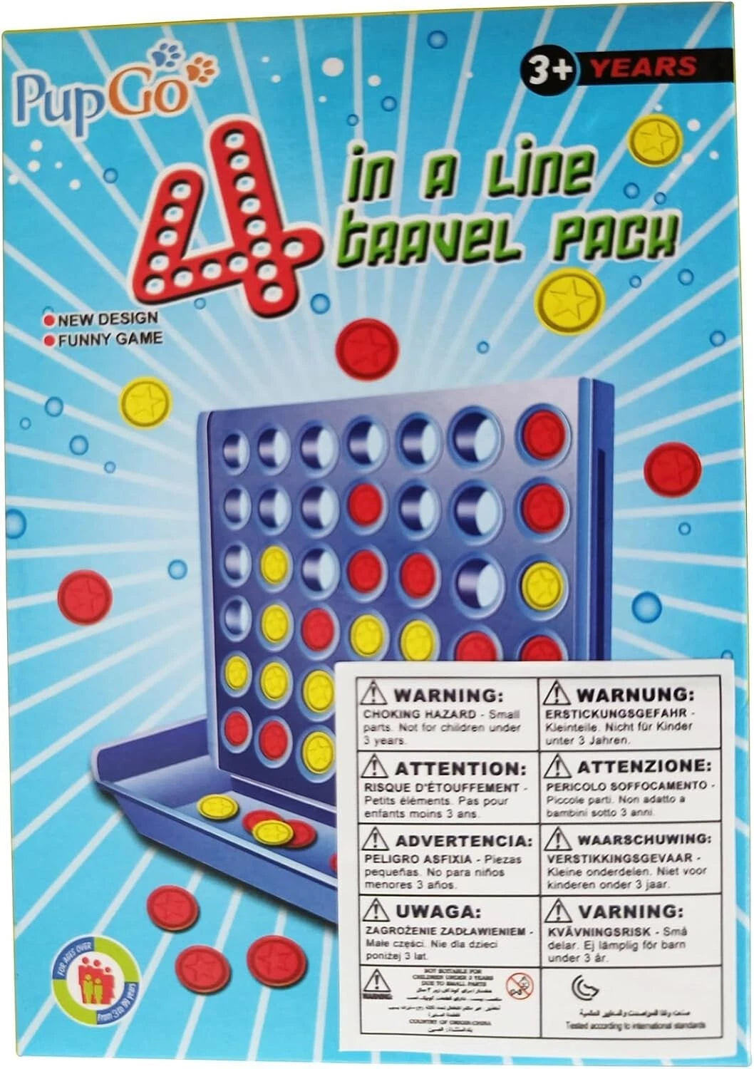 Mini travel board game for kids and family entertainment