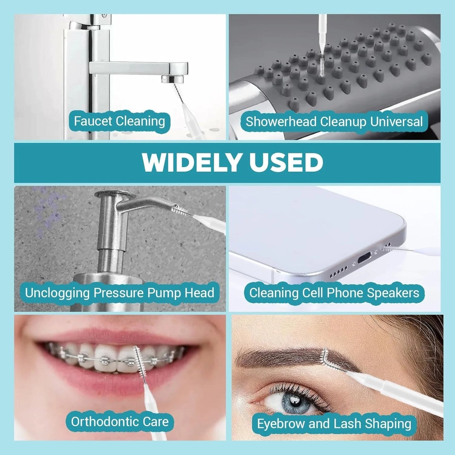 Faucet nozzle cleaning tool used for maintenance