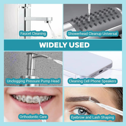 Faucet nozzle cleaning tool used for maintenance