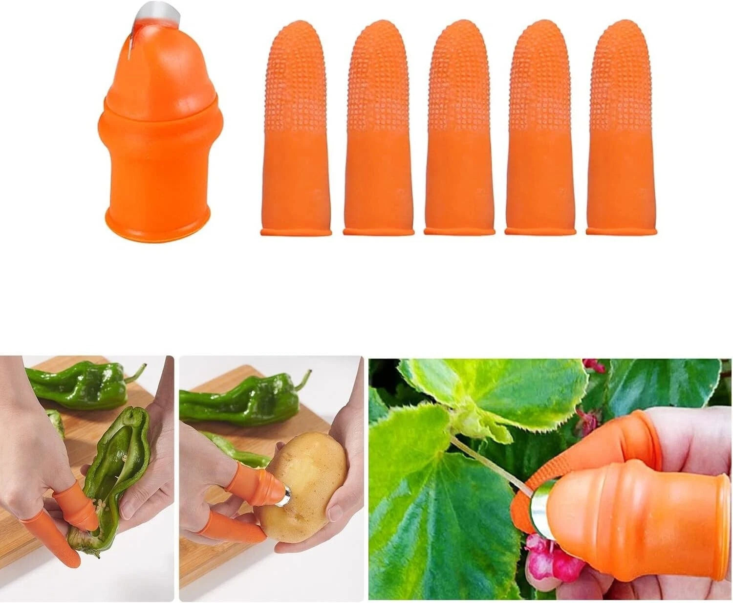 Finger cutting tool used for farming and harvesting crops