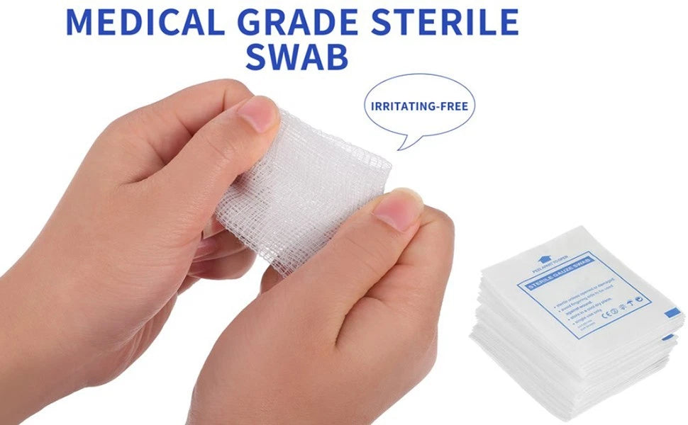 First aid gauze pads absorbent wound care
