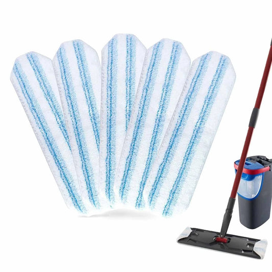 Flat mop refill pads microfiber replacement heads for floor cleaning