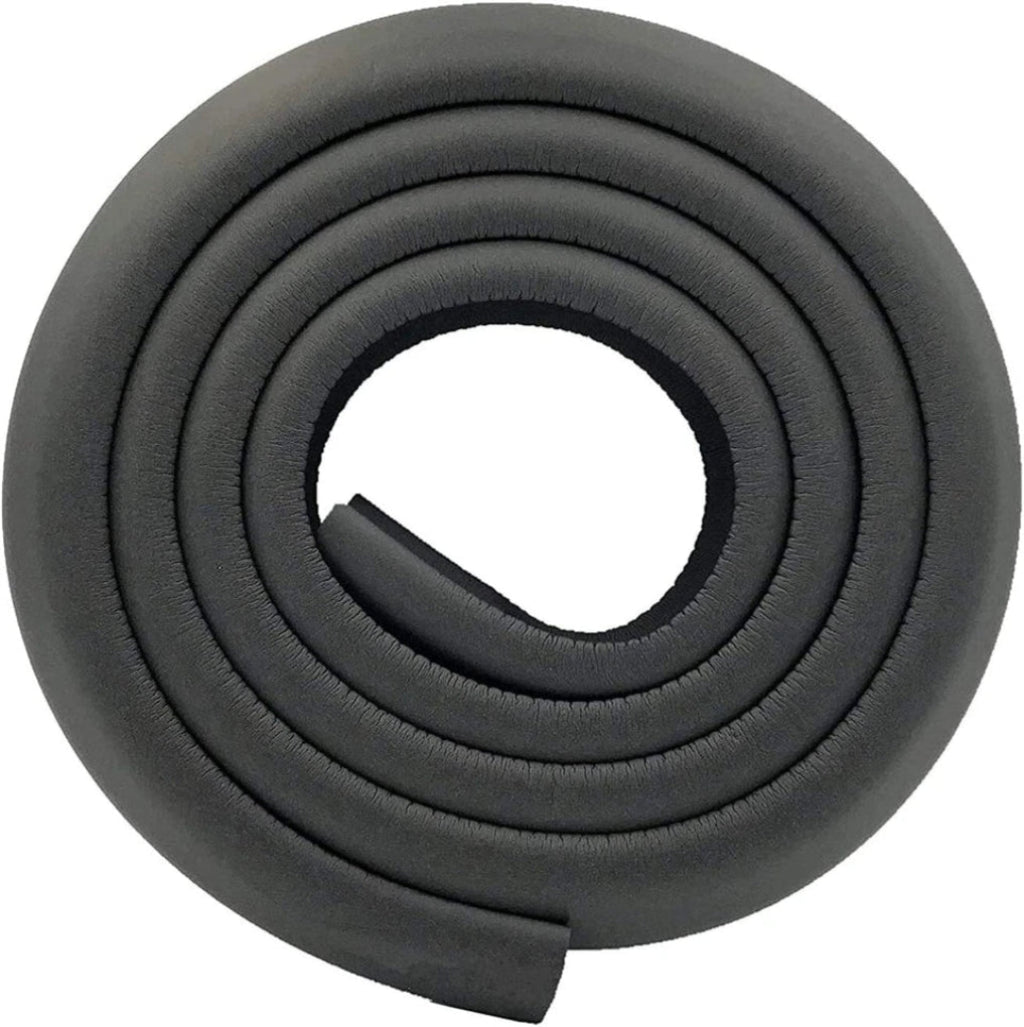 Close up of foam corner protector for baby safety