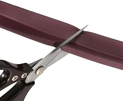Close-up of soft foam edge protector cushioning material