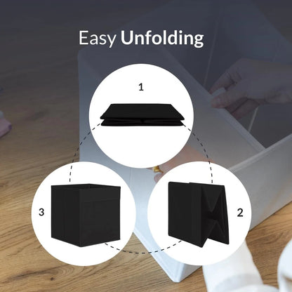 Foldable storage cubes drawer organiser set